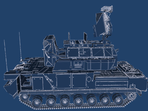 TOR M1 missile system Model 3D