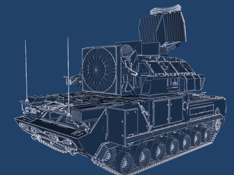 TOR M1 missile system Model 3D