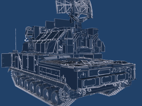 TOR M1 missile system Model 3D