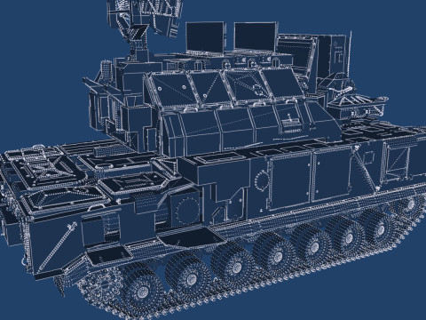 TOR M1 missile system Model 3D