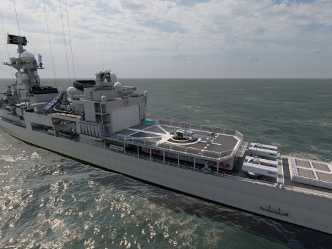 NAVY FRIGATE Modello 3D