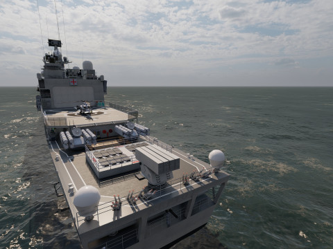 NAVY FRIGATE Modello 3D