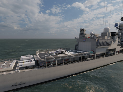 NAVY FRIGATE Modello 3D