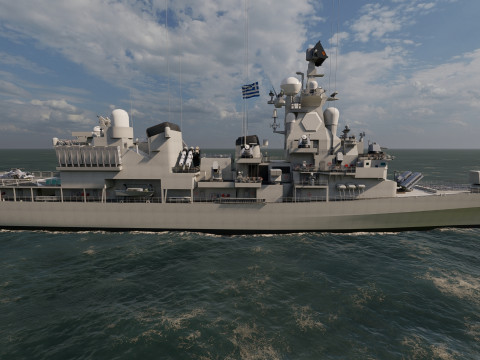 NAVY FRIGATE Modello 3D