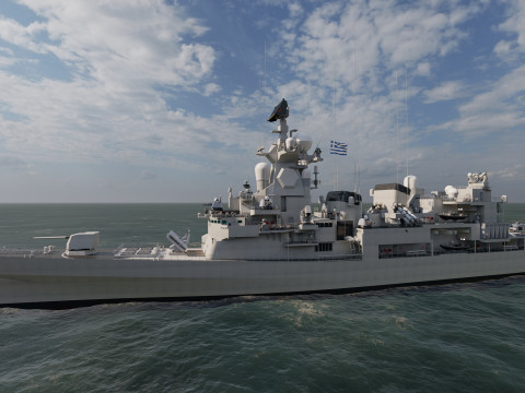 NAVY FRIGATE Modello 3D