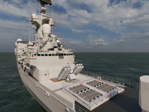 NAVY FRIGATE Modello 3D