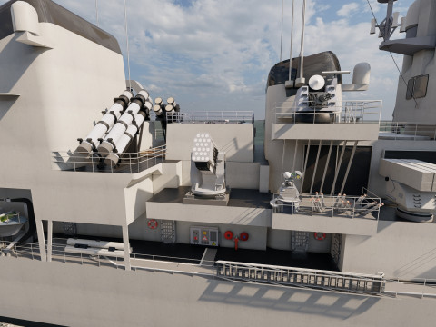 NAVY FRIGATE Modello 3D