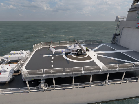 NAVY FRIGATE Modello 3D