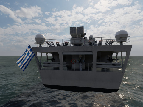 NAVY FRIGATE Modello 3D
