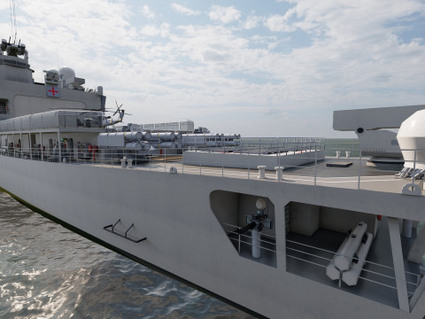 NAVY FRIGATE Modello 3D