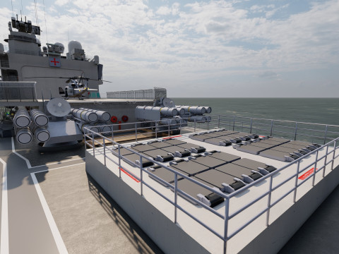 NAVY FRIGATE Modello 3D