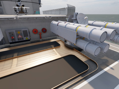 NAVY FRIGATE Modello 3D