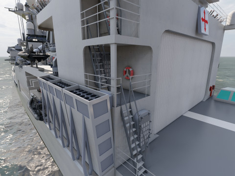 NAVY FRIGATE Modello 3D