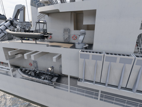 NAVY FRIGATE Modello 3D