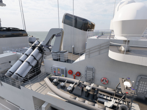 NAVY FRIGATE Modello 3D
