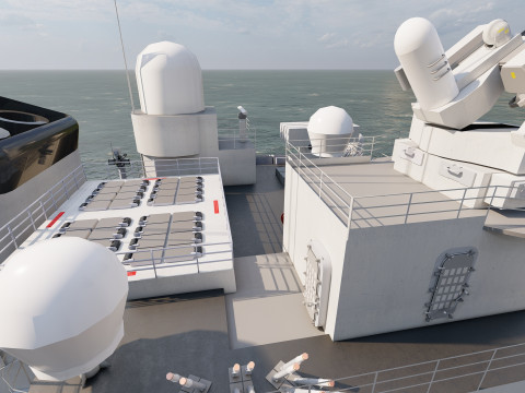 NAVY FRIGATE Modello 3D