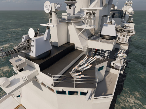 NAVY FRIGATE Modello 3D