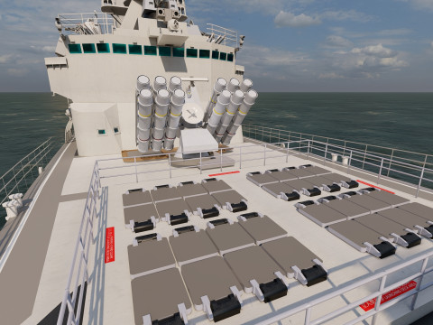 NAVY FRIGATE Modello 3D