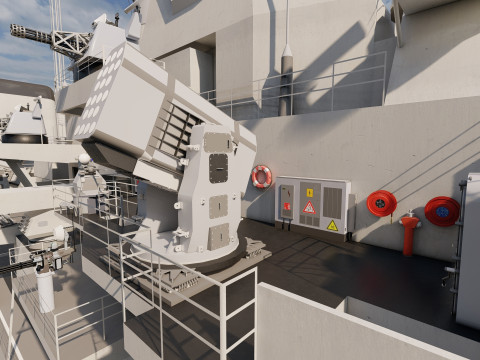NAVY FRIGATE Modello 3D