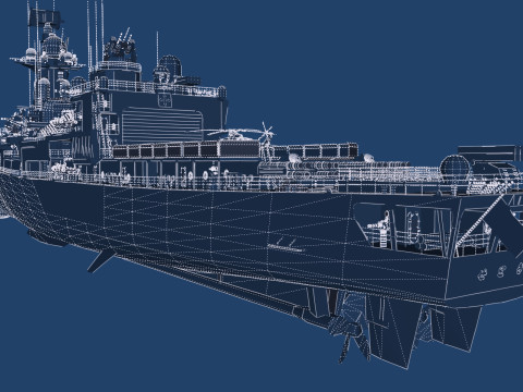 NAVY FRIGATE Modello 3D