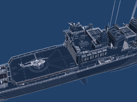NAVY FRIGATE Modello 3D