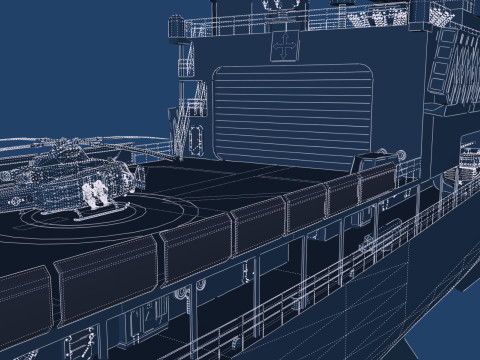 NAVY FRIGATE Modello 3D
