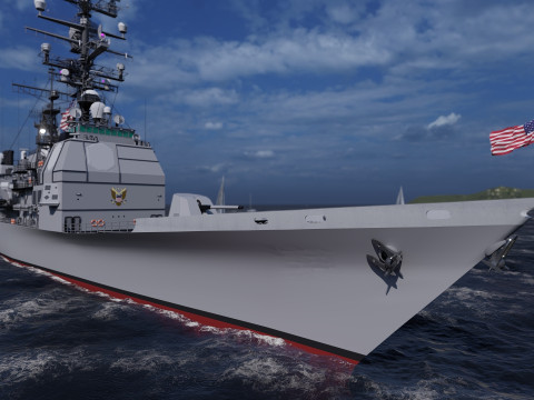 Ticonderoga class cruiser 3D 模型