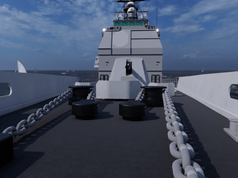 Ticonderoga class cruiser 3D 模型