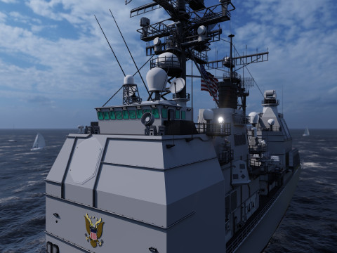 Ticonderoga class cruiser 3D 模型