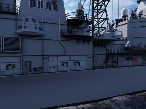 Ticonderoga class cruiser 3D 模型