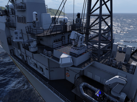 Ticonderoga class cruiser 3D 模型
