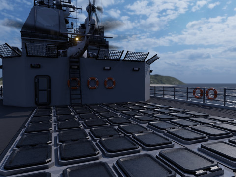 Ticonderoga class cruiser 3D 模型