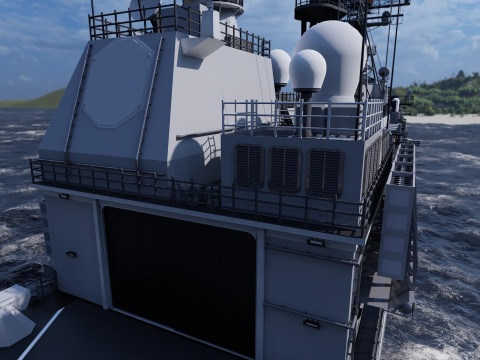 Ticonderoga class cruiser 3D 模型