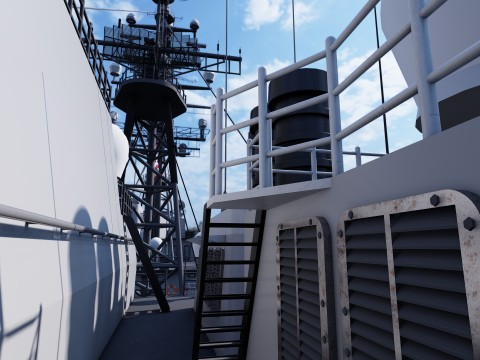 Ticonderoga class cruiser 3D 模型