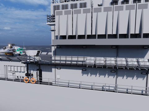 Ticonderoga class cruiser 3D 模型
