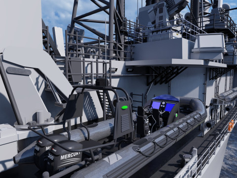 Ticonderoga class cruiser 3D 模型