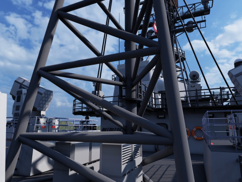 Ticonderoga class cruiser 3D 模型