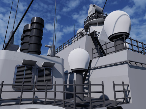 Ticonderoga class cruiser 3D 模型