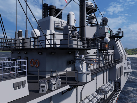 Ticonderoga class cruiser 3D 模型