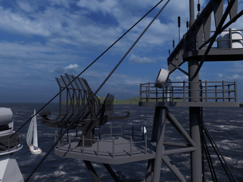 Ticonderoga class cruiser 3D 模型