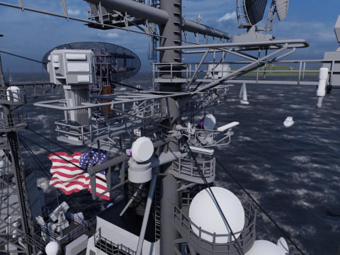 Ticonderoga class cruiser 3D 模型
