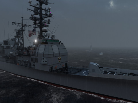 Ticonderoga class cruiser 3D 模型