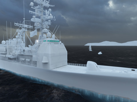 Ticonderoga class cruiser 3D 模型
