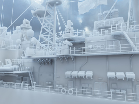 Ticonderoga class cruiser 3D 模型