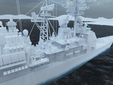 Ticonderoga class cruiser 3D 模型