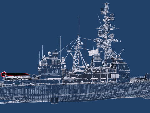 Ticonderoga class cruiser 3D 模型