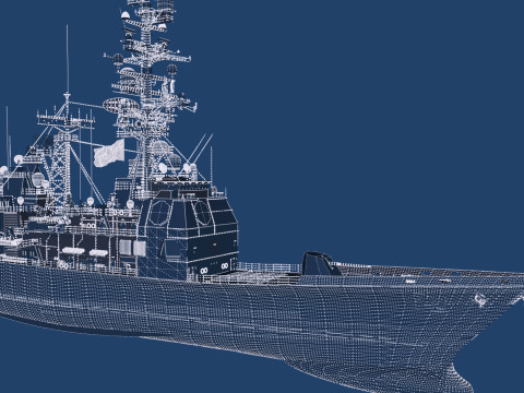Ticonderoga class cruiser 3D 模型