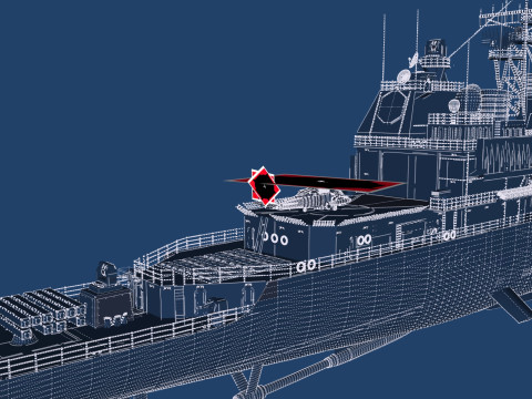 Ticonderoga class cruiser 3D 模型