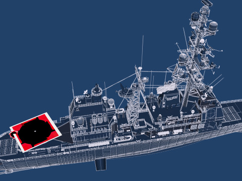 Ticonderoga class cruiser 3D 模型