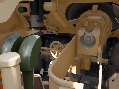 Jagdpanzer 38 Hetzer with interior 3D Модель